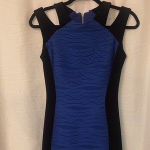 black and blue dress